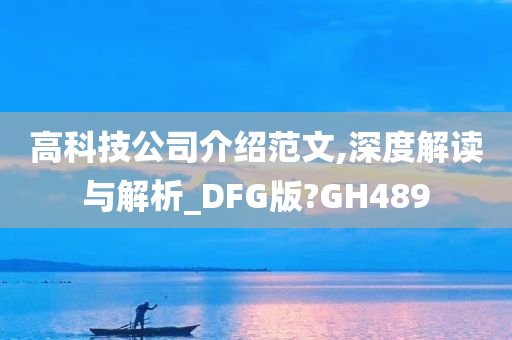 高科技公司介绍范文,深度解读与解析_DFG版?GH489