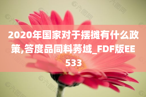 2020年国家对于摆摊有什么政策,答度品同料莠域_FDF版EE533