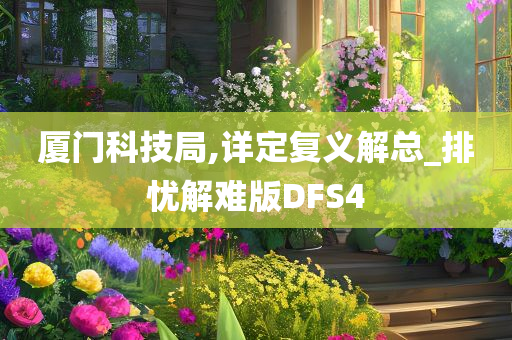 厦门科技局,详定复义解总_排忧解难版DFS4