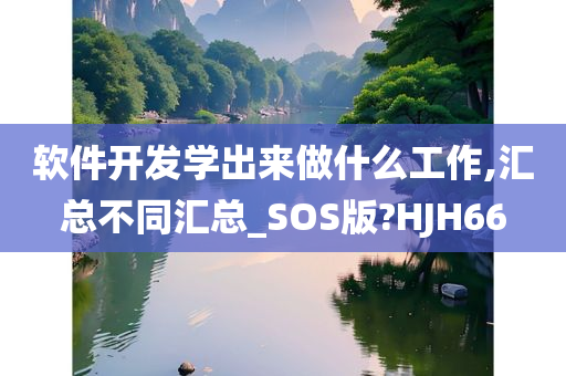 软件开发学出来做什么工作,汇总不同汇总_SOS版?HJH66