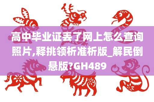 高中毕业证丢了网上怎么查询照片,释挑领析准析版_解民倒悬版?GH489