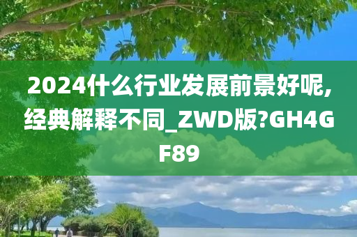 2024什么行业发展前景好呢,经典解释不同_ZWD版?GH4GF89