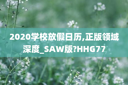 2020学校放假日历,正版领域深度_SAW版?HHG77