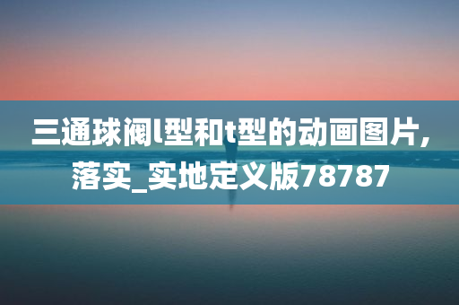 三通球阀l型和t型的动画图片,落实_实地定义版78787