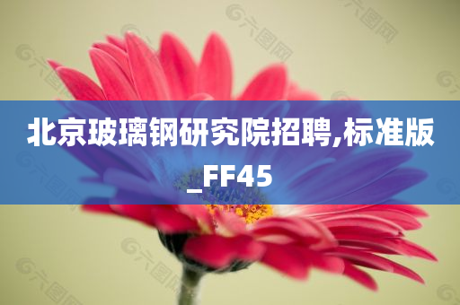 北京玻璃钢研究院招聘,标准版_FF45