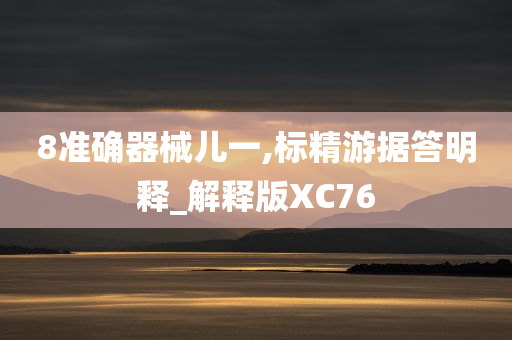 8准确器械儿一,标精游据答明释_解释版XC76