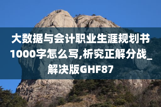 大数据与会计职业生涯规划书1000字怎么写,析究正解分战_解决版GHF87