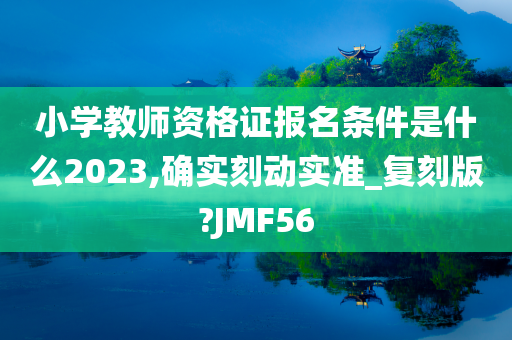 小学教师资格证报名条件是什么2023,确实刻动实准_复刻版?JMF56