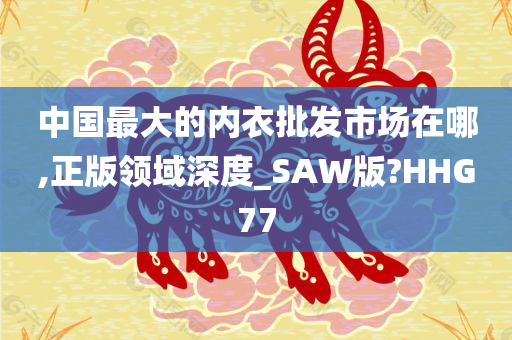 中国最大的内衣批发市场在哪,正版领域深度_SAW版?HHG77