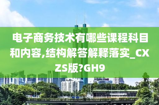 电子商务技术有哪些课程科目和内容,结构解答解释落实_CXZS版?GH9