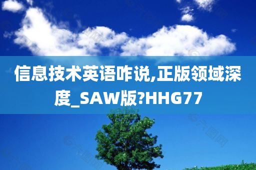 信息技术英语咋说,正版领域深度_SAW版?HHG77