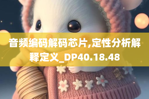 音频编码解码芯片,定性分析解释定义_DP40.18.48