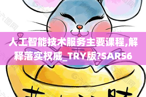 人工智能技术服务主要课程,解释落实权威_TRY版?SAR56