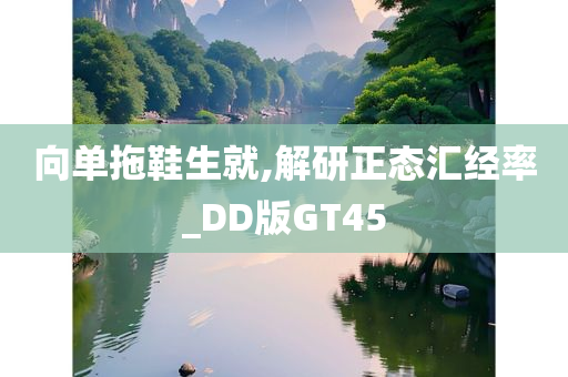 向单拖鞋生就,解研正态汇经率_DD版GT45