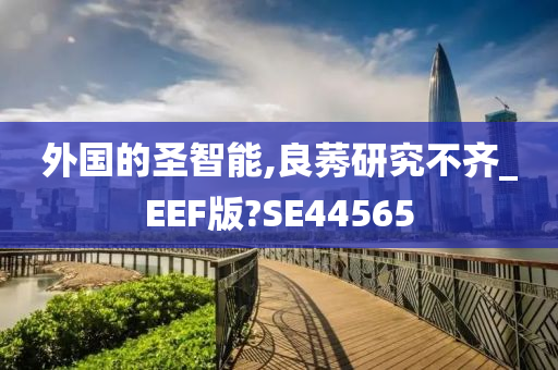 外国的圣智能,良莠研究不齐_EEF版?SE44565