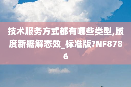 技术服务方式都有哪些类型,版度新据解态效_标准版?NF8786