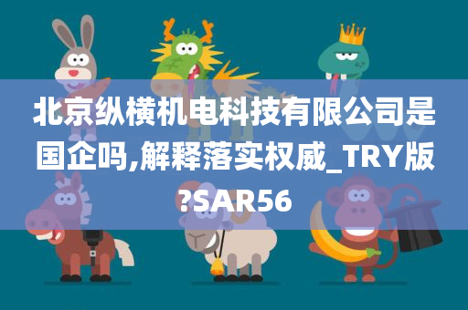 北京纵横机电科技有限公司是国企吗,解释落实权威_TRY版?SAR56