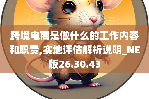 跨境电商是做什么的工作内容和职责,实地评估解析说明_NE版26.30.43