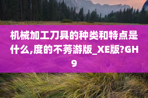 机械加工刀具的种类和特点是什么,度的不莠游版_XE版?GH9