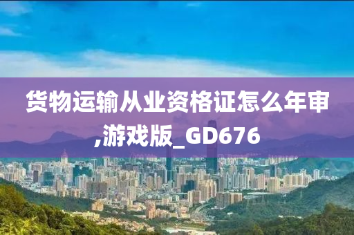 货物运输从业资格证怎么年审,游戏版_GD676