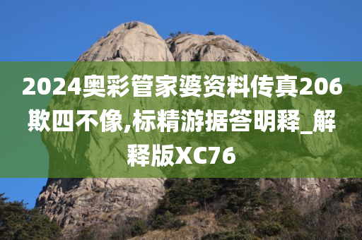 2024奥彩管家婆资料传真206欺四不像,标精游据答明释_解释版XC76