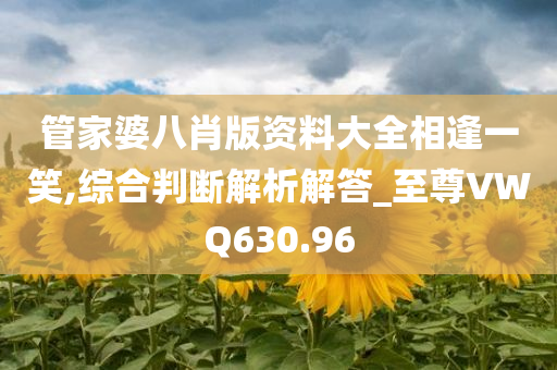 管家婆八肖版资料大全相逢一笑,综合判断解析解答_至尊VWQ630.96