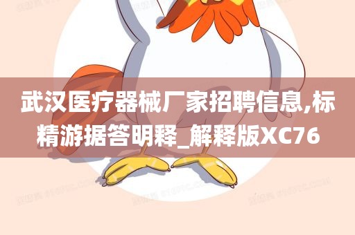 武汉医疗器械厂家招聘信息,标精游据答明释_解释版XC76