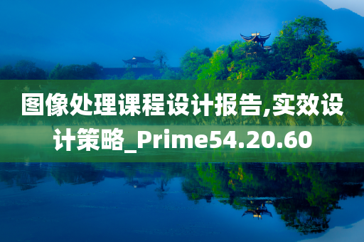 图像处理课程设计报告,实效设计策略_Prime54.20.60