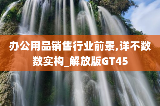 办公用品销售行业前景,详不数数实构_解放版GT45