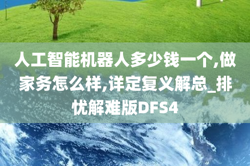 人工智能机器人多少钱一个,做家务怎么样,详定复义解总_排忧解难版DFS4