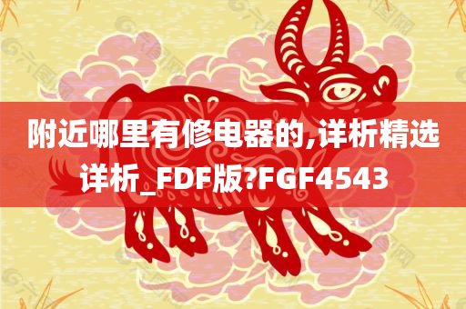 附近哪里有修电器的,详析精选详析_FDF版?FGF4543