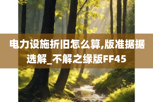 电力设施折旧怎么算,版准据据选解_不解之缘版FF45