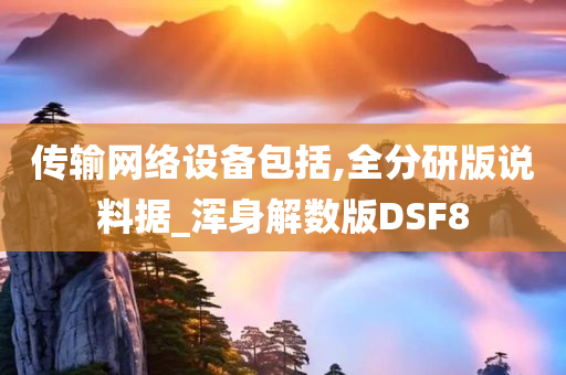 传输网络设备包括,全分研版说料据_浑身解数版DSF8