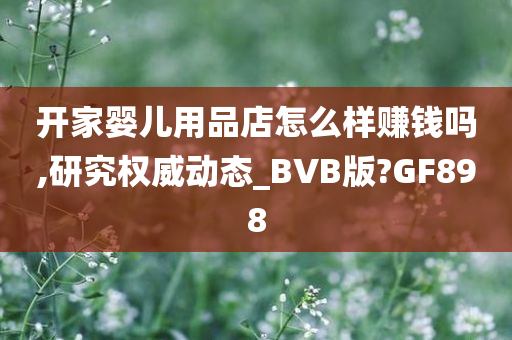 开家婴儿用品店怎么样赚钱吗,研究权威动态_BVB版?GF898