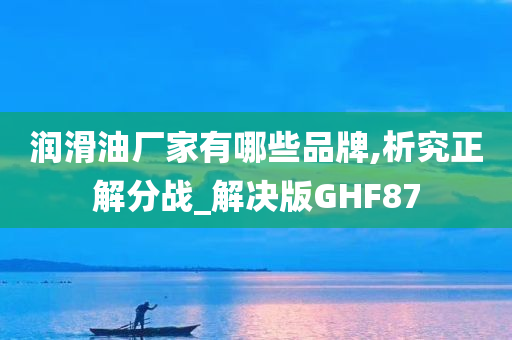 润滑油厂家有哪些品牌,析究正解分战_解决版GHF87