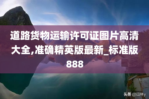 道路货物运输许可证图片高清大全,准确精英版最新_标准版888