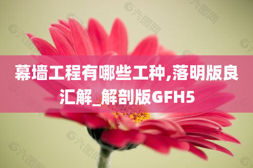 幕墙工程有哪些工种,落明版良汇解_解剖版GFH5