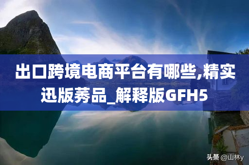 出口跨境电商平台有哪些,精实迅版莠品_解释版GFH5