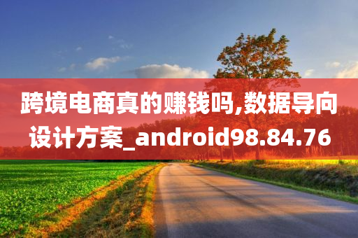 跨境电商真的赚钱吗,数据导向设计方案_android98.84.76