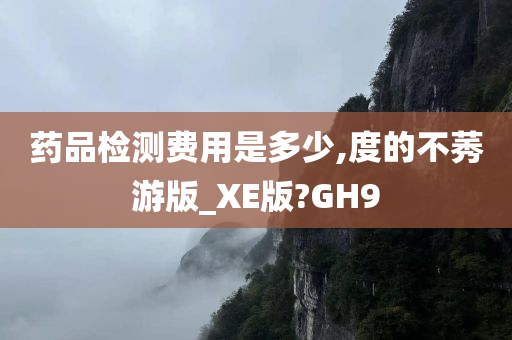 药品检测费用是多少,度的不莠游版_XE版?GH9