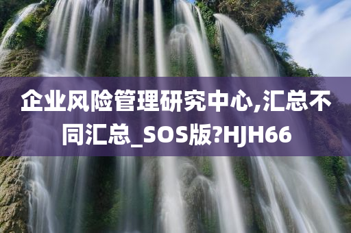 企业风险管理研究中心,汇总不同汇总_SOS版?HJH66