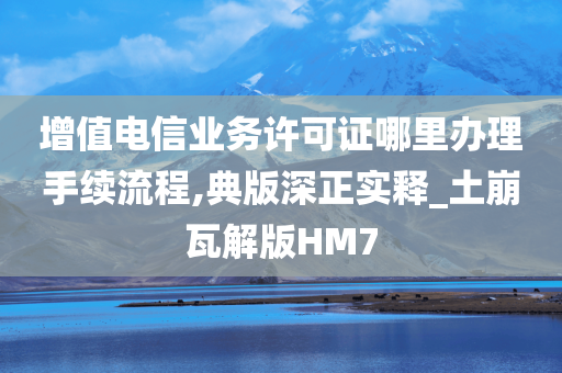 增值电信业务许可证哪里办理手续流程,典版深正实释_土崩瓦解版HM7