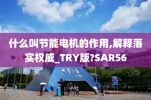 什么叫节能电机的作用,解释落实权威_TRY版?SAR56