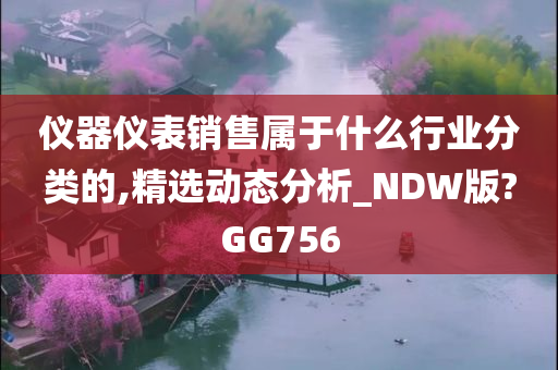 仪器仪表销售属于什么行业分类的,精选动态分析_NDW版?GG756