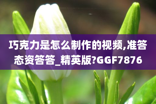 巧克力是怎么制作的视频,准答态资答答_精英版?GGF7876