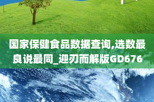 国家保健食品数据查询,选数最良说最同_迎刃而解版GD676