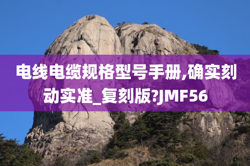 电线电缆规格型号手册,确实刻动实准_复刻版?JMF56