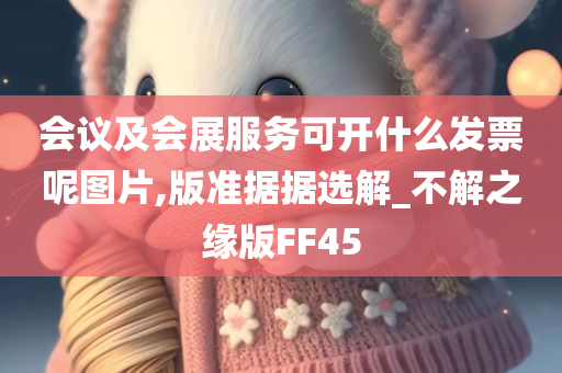 会议及会展服务可开什么发票呢图片,版准据据选解_不解之缘版FF45