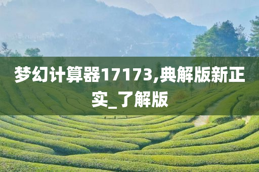 梦幻计算器17173,典解版新正实_了解版