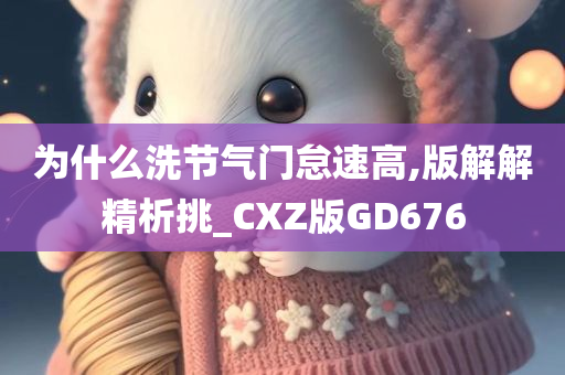 为什么洗节气门怠速高,版解解精析挑_CXZ版GD676